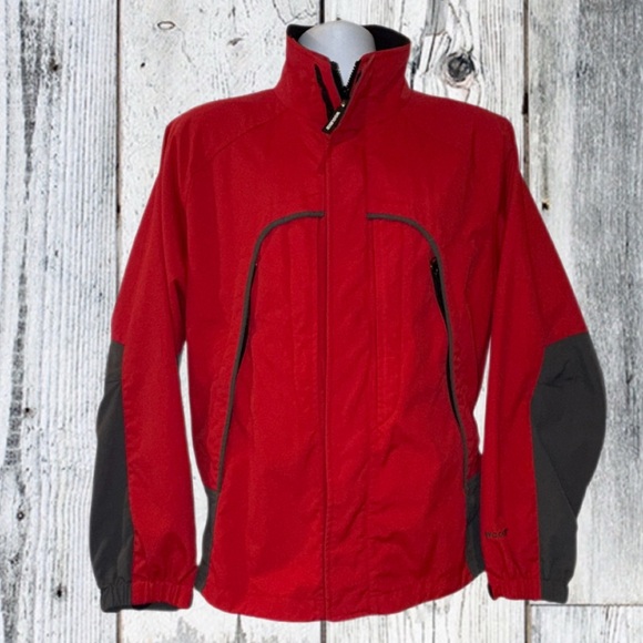 Woolrich Red & Gray Full-Zip Outdoor Jacket | Men's Size - Medium - Picture 1 of 10